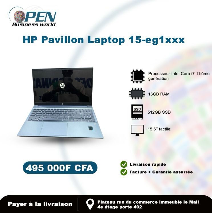 Hp pavillon laptop 15 core i7