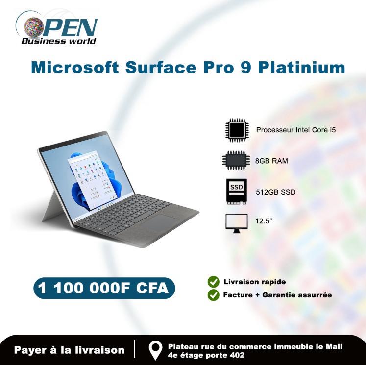 Microsoft Surface Pro 9 platinium