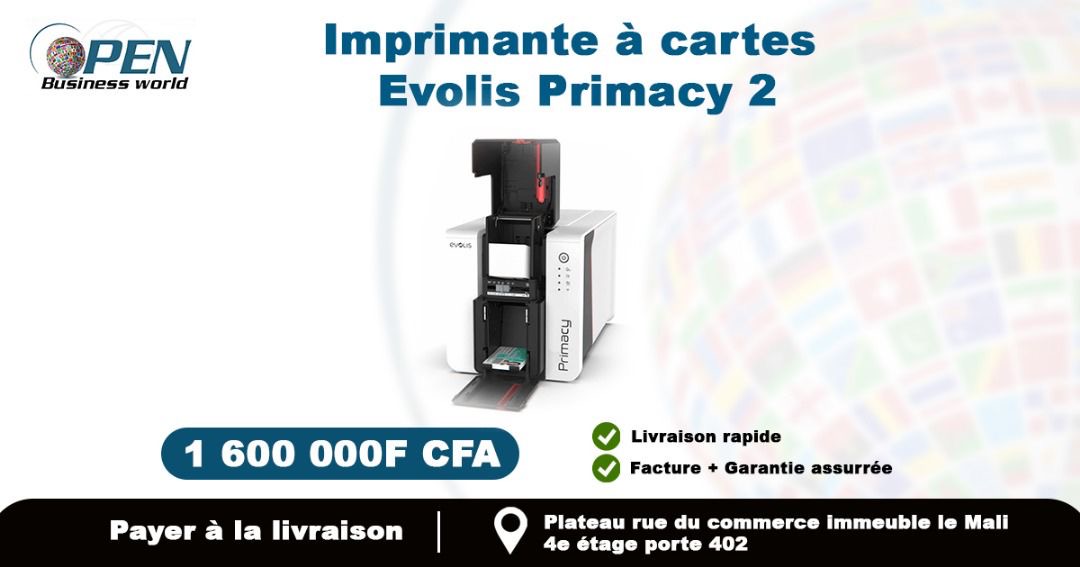 Imprimantes à carte Evolis Primacy 2